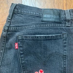 Levis WEDGIE FIT STRAIGHT WOMEN'S JEANS size 29 wash “break a leg” grey